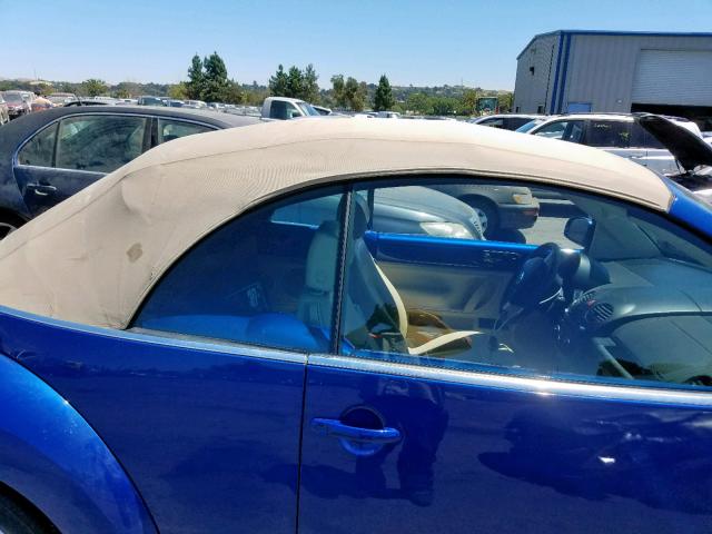3VWRG31Y17M401330 - 2007 VOLKSWAGEN NEW BEETLE BLUE photo 9