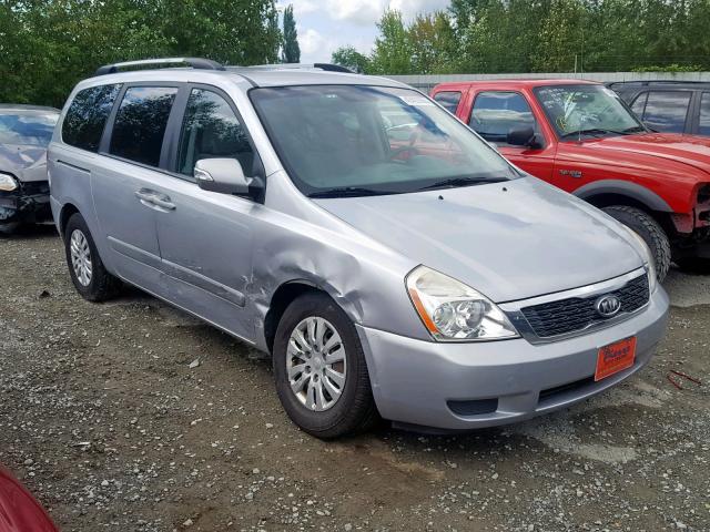 KNDMG4C77B6370651 - 2011 KIA SEDONA LX SILVER photo 1