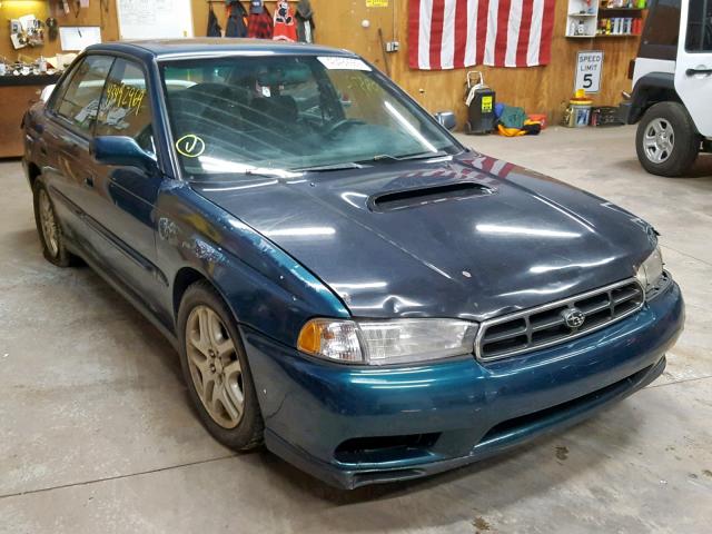 4S3BD675XW7206055 - 1998 SUBARU LEGACY GT BLUE photo 1