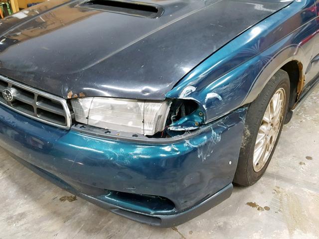 4S3BD675XW7206055 - 1998 SUBARU LEGACY GT BLUE photo 9