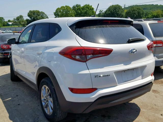 KM8J23A43HU544431 - 2017 HYUNDAI TUCSON SE WHITE photo 3