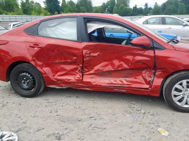 3KPC24A36KE086819 - 2019 HYUNDAI ACCENT SE RED photo 9