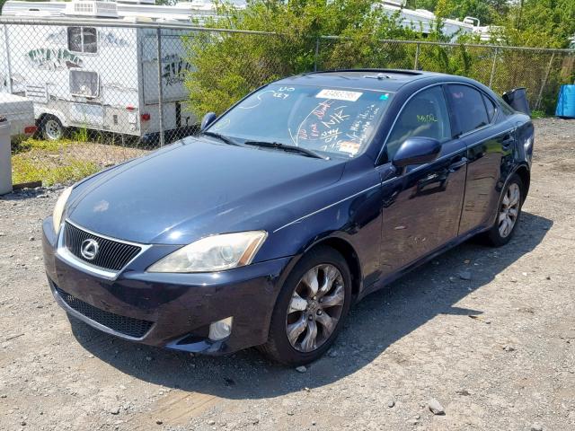 JTHCK262375014353 - 2007 LEXUS IS 250 BLACK photo 2