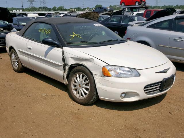 1C3EL55T13N577810 - 2003 CHRYSLER SEBRING LX WHITE photo 1