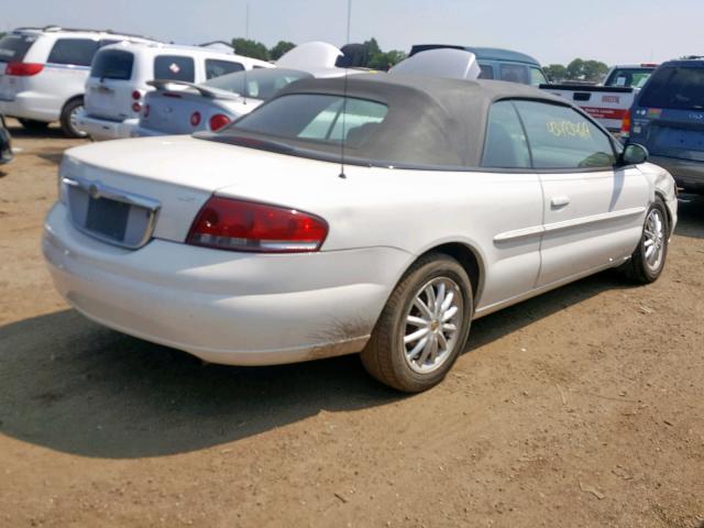 1C3EL55T13N577810 - 2003 CHRYSLER SEBRING LX WHITE photo 4