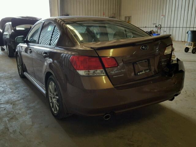 4S3BMJL64B2251582 - 2011 SUBARU LEGACY 3.6 BROWN photo 3