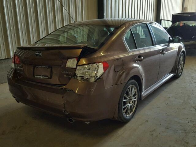 4S3BMJL64B2251582 - 2011 SUBARU LEGACY 3.6 BROWN photo 4