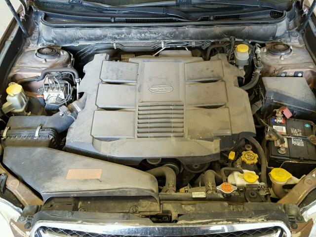 4S3BMJL64B2251582 - 2011 SUBARU LEGACY 3.6 BROWN photo 7