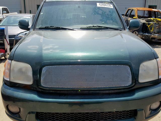 5TDBT48A51S010073 - 2001 TOYOTA SEQUOIA LI GREEN photo 7