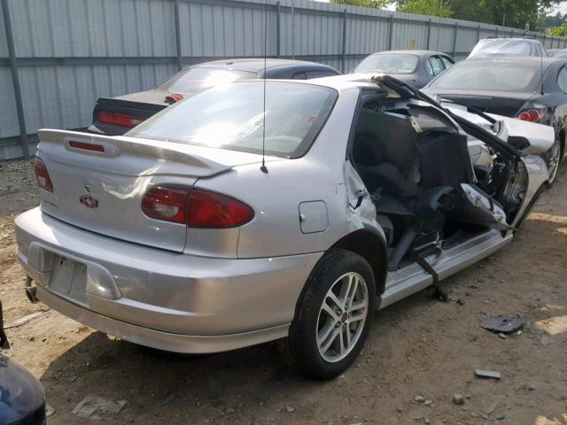 1G1JC524127305938 - 2002 CHEVROLET CAVALIER B SILVER photo 4