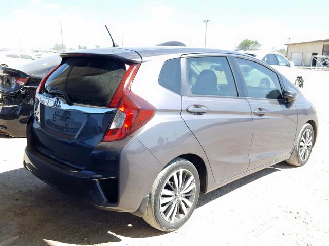 3HGGK5H87FM704140 - 2015 HONDA FIT EX GRAY photo 4