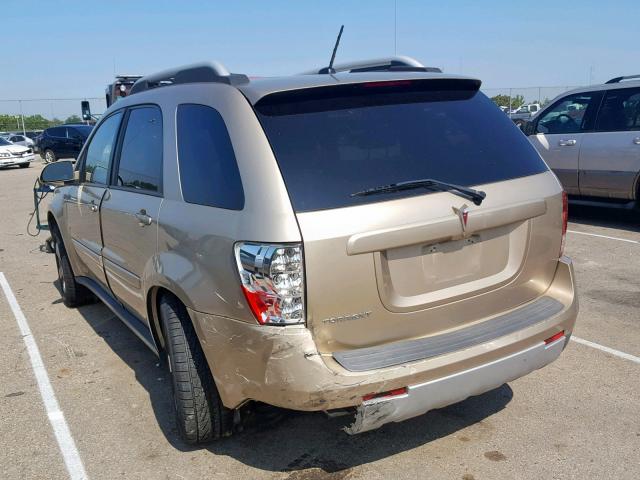 2CKDL33F386056603 - 2008 PONTIAC TORRENT TAN photo 3