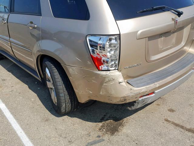 2CKDL33F386056603 - 2008 PONTIAC TORRENT TAN photo 9