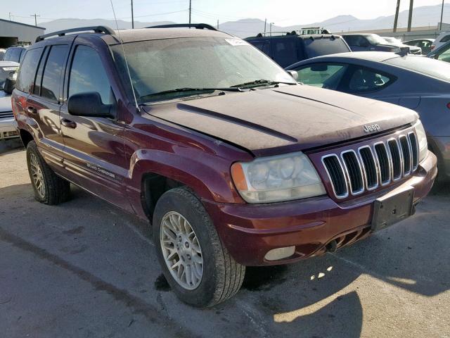 1J8GW58N53C577323 - 2003 JEEP GRAND CHER BURGUNDY photo 1