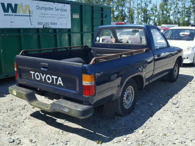 4TARN81AXRZ241941 - 1994 TOYOTA PICKUP 1/2 BLUE photo 4