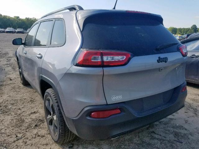 1C4PJLCB6JD537668 - 2018 JEEP CHEROKEE L GRAY photo 3