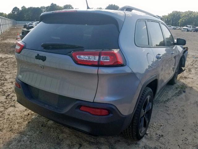 1C4PJLCB6JD537668 - 2018 JEEP CHEROKEE L GRAY photo 4