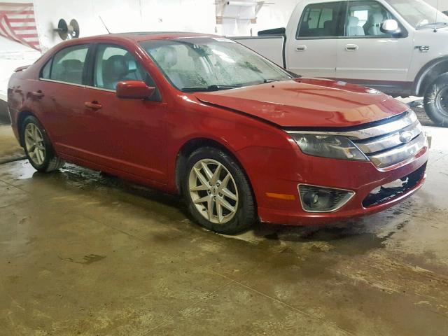 3FAHP0JG9AR198255 - 2010 FORD FUSION SEL RED photo 1