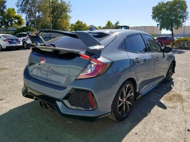 SHHFK7H47JU419114 - 2018 HONDA CIVIC SPOR GRAY photo 4