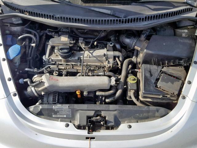 3VWCD21C2YM417499 - 2000 VOLKSWAGEN NEW BEETLE ვერცხლისფერი ფოტო 7