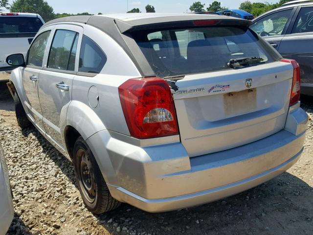 1B3HB28B97D195082 - 2007 DODGE CALIBER SILVER photo 3