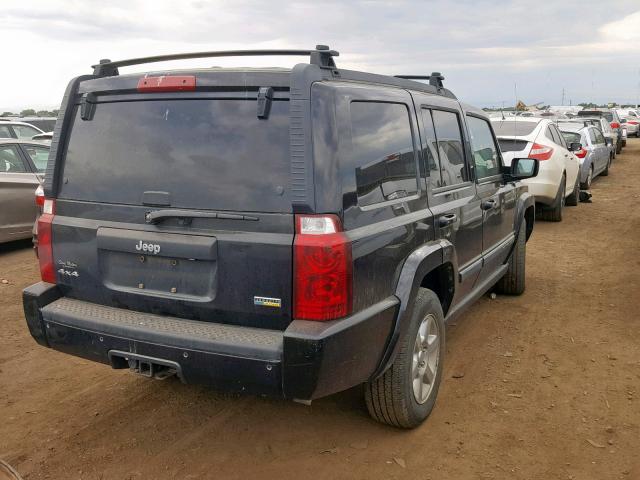 1J8HG48P27C671520 - 2007 JEEP COMMANDER BLACK photo 4