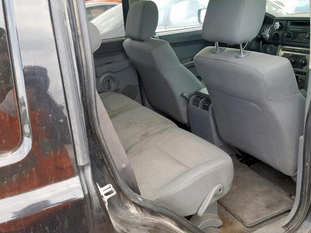 1J8HG48P27C671520 - 2007 JEEP COMMANDER BLACK photo 6