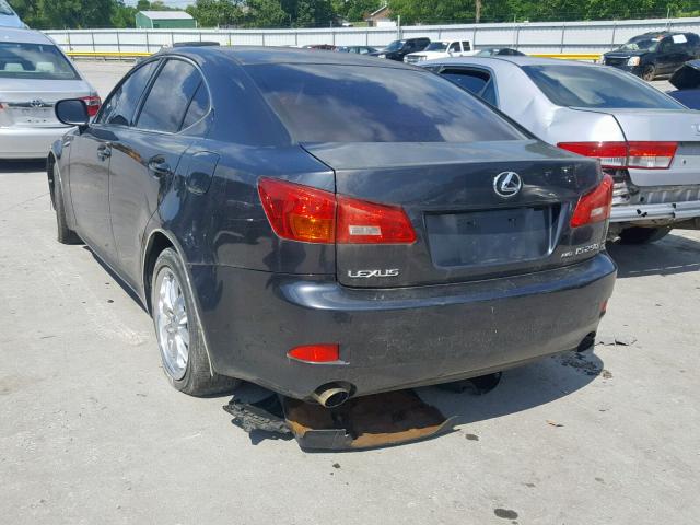 JTHCK262462000395 - 2006 LEXUS IS 250 GRAY photo 3