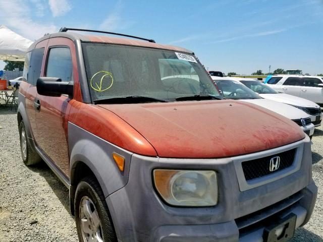 5J6YH18504L001729 - 2004 HONDA ELEMENT EX ORANGE photo 1