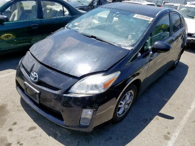 JTDKN3DU3A0019751 - 2010 TOYOTA PRIUS BLACK photo 2