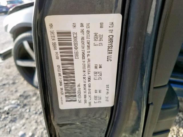 2C3KA33GX8H159913 - 2008 CHRYSLER 300 LIMITE BLUE photo 10