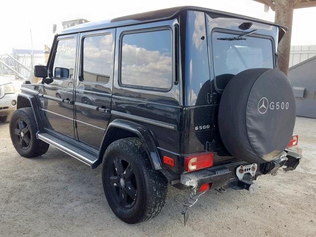 WDCYR49EX8X172824 - 2008 MERCEDES-BENZ G 500 BLACK photo 3