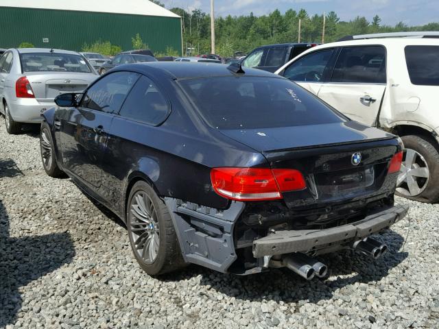 WBSWD93529P362290 - 2009 BMW M3 BLUE photo 3