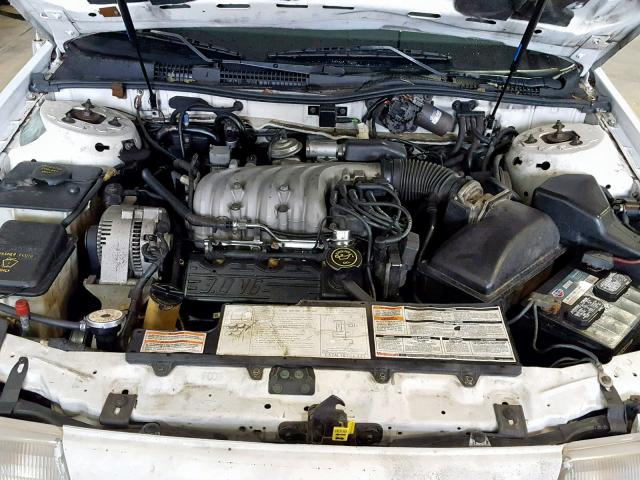 1FACP52U2MA162918 - 1991 FORD TAURUS GL WHITE photo 7