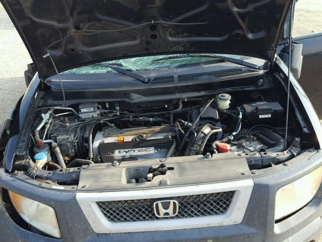 5J6YH286X5L034396 - 2005 HONDA ELEMENT EX BLACK photo 7