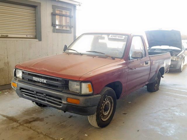 JT4RN81A4L5071661 - 1990 TOYOTA PICKUP 1/2 RED photo 2