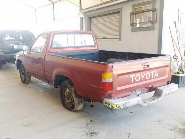 JT4RN81A4L5071661 - 1990 TOYOTA PICKUP 1/2 RED photo 3