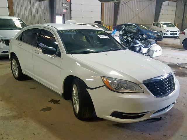 1C3CCBABXEN168047 - 2014 CHRYSLER 200 LX WHITE photo 1