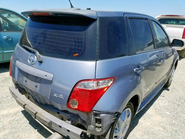 JTKKT604265008983 - 2006 TOYOTA SCION XA BLUE photo 4