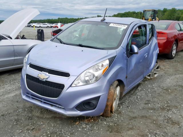 KL8CB6S97EC536223 - 2014 CHEVROLET SPARK LS BLUE photo 2