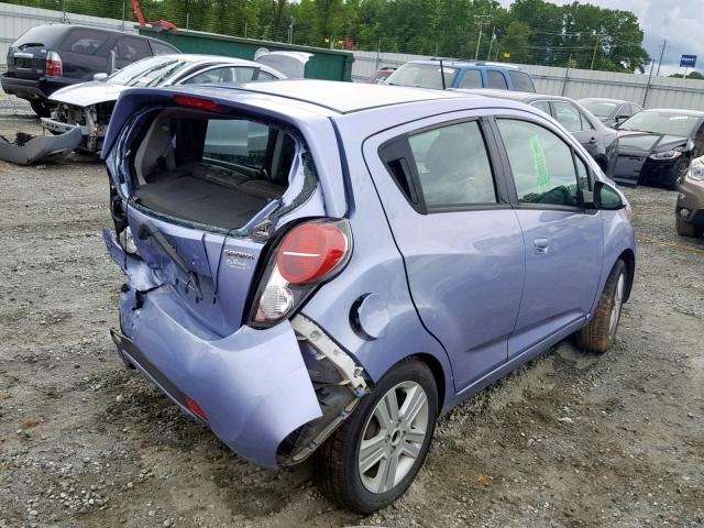 KL8CB6S97EC536223 - 2014 CHEVROLET SPARK LS BLUE photo 4