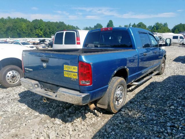 3D7KR29C66G146033 - 2006 DODGE RAM 2500 BLUE photo 4