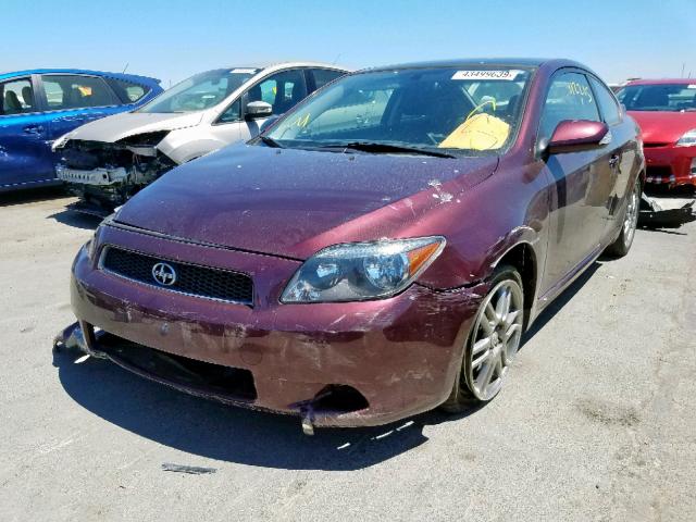 JTKDE177970165222 - 2007 TOYOTA SCION TC მუქწითელი ფოტო 2