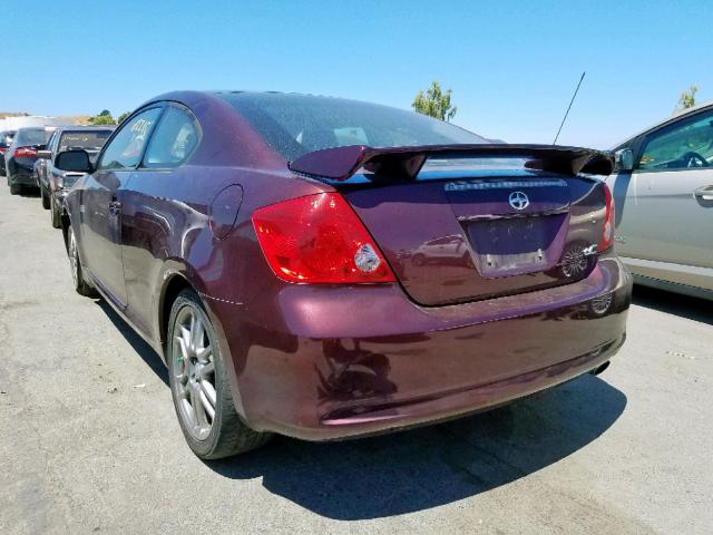 JTKDE177970165222 - 2007 TOYOTA SCION TC მუქწითელი ფოტო 5