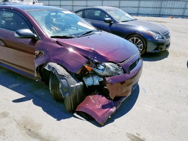JTKDE177970165222 - 2007 TOYOTA SCION TC მუქწითელი ფოტო 9