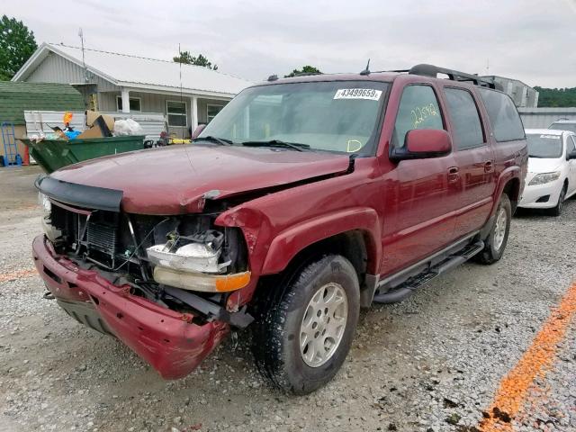 3GNFK16Z25G221626 - 2005 CHEVROLET SUBURBAN K BURGUNDY photo 2