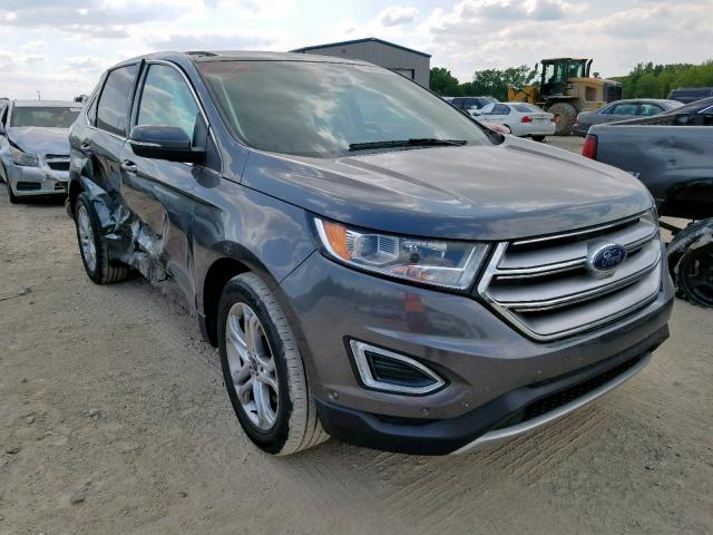 2FMPK4K87FBB26085 - 2015 FORD EDGE TITAN GRAY photo 1