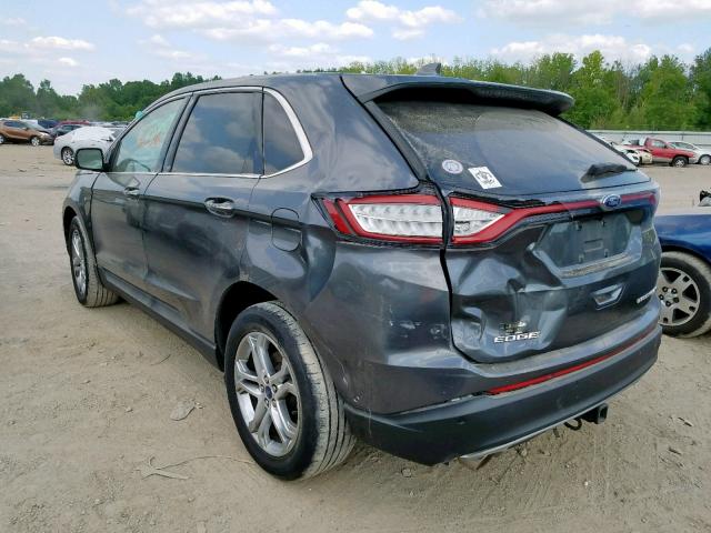 2FMPK4K87FBB26085 - 2015 FORD EDGE TITAN GRAY photo 3