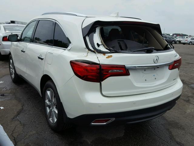 5FRYD4H96GB062868 - 2016 ACURA MDX ADVANC WHITE photo 3