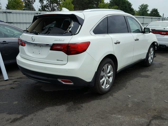 5FRYD4H96GB062868 - 2016 ACURA MDX ADVANC WHITE photo 4